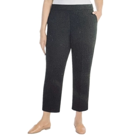 Hilary Radley Ladies' Pull On Crepe Pants, Stretch, Black, XL, NWT - Picture 1 of 13